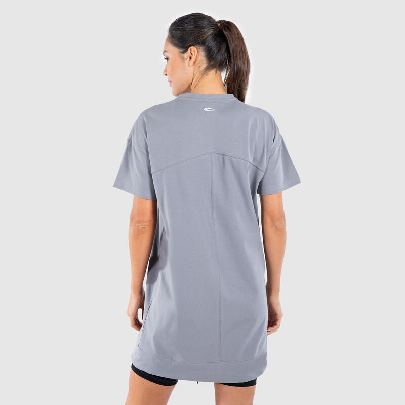 Damen Shirt Long Brisk Grau für Sport & Freizeit