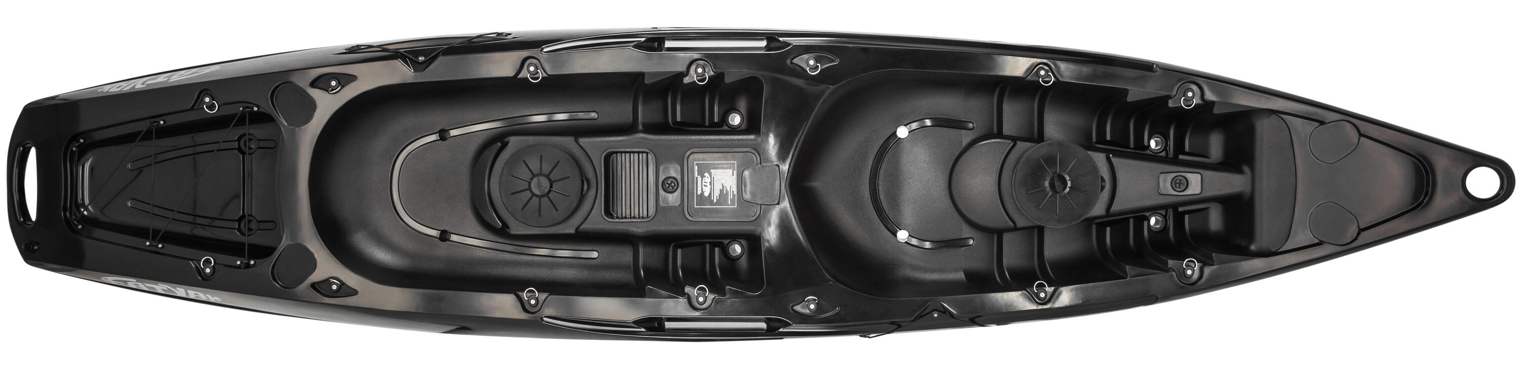 RECYCLED MARINE PLASTIC MAHEE 2-PERSON RIGID KAYAK - BLACK 2/7