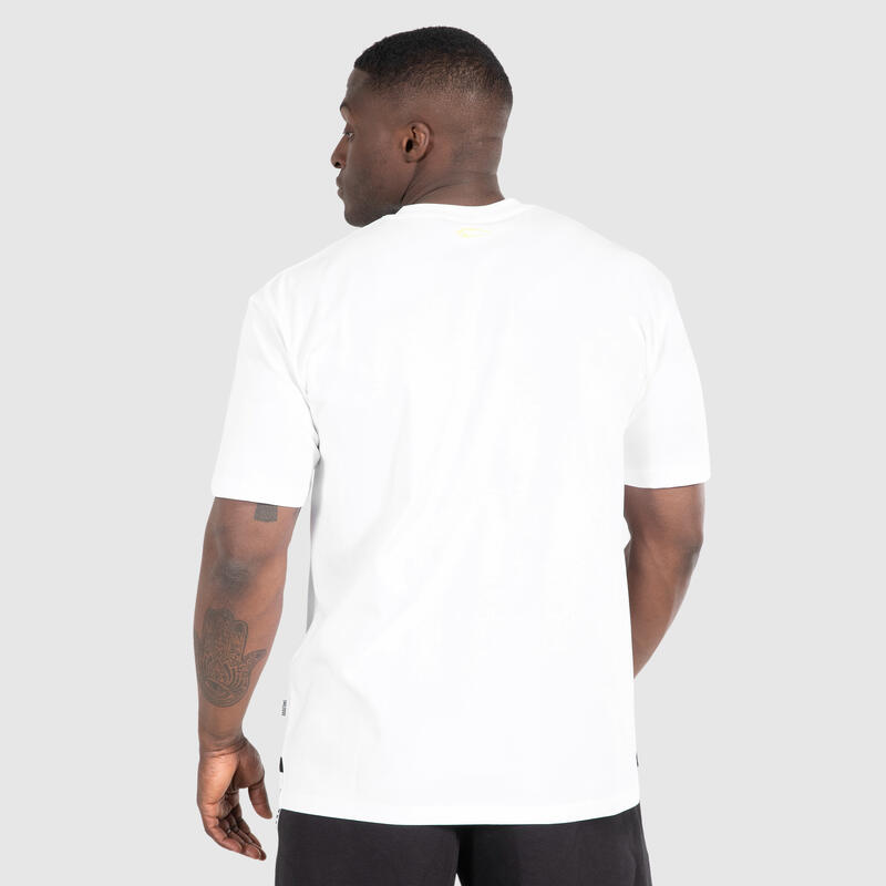 Herren Oversize T-Shirt Bobbie Weiß für Sport & Freizeit