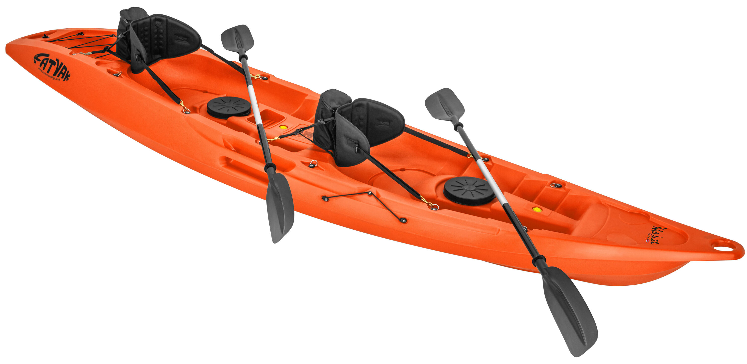 FATYAK MAHEE 2-PERSON RIGID KAYAK PACKAGE - ORANGE