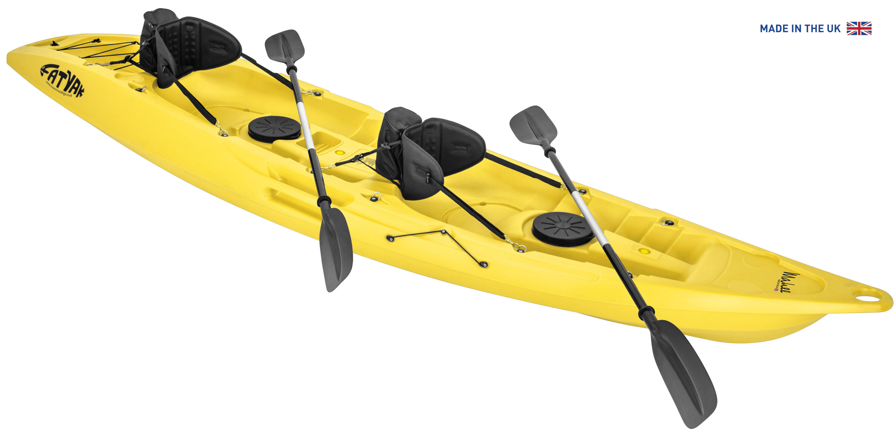 FATYAK MAHEE 2-PERSON RIGID KAYAK PACKAGE - YELLOW