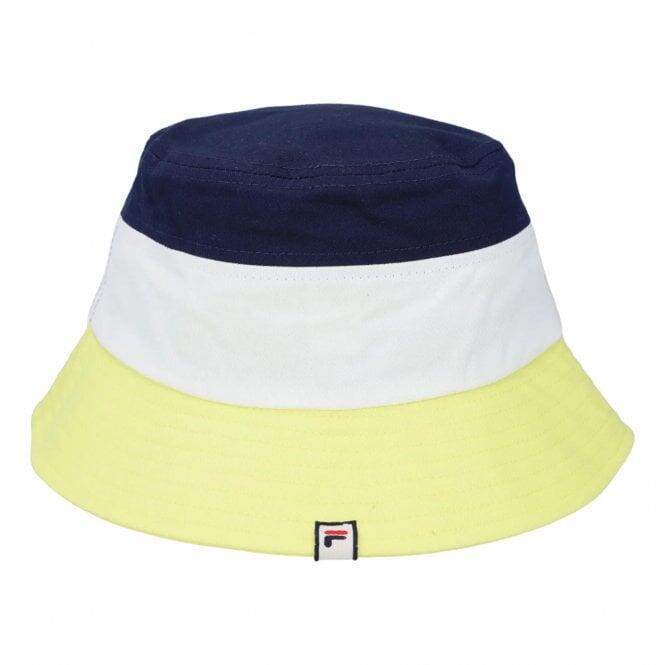 Fila Leader Bucket Hat - Lime Light / Gardenia / Fila Navy 3/3