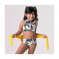 Maillot de bain deux pièces fille Deixa o Sol Entrar UV Line