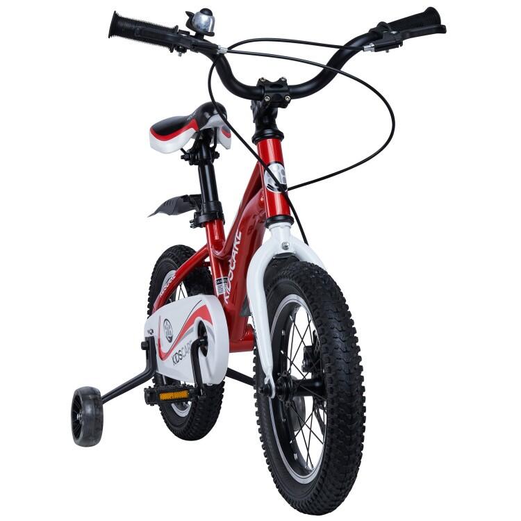 Bicicleta pentru copii 2-4 ani HappyCycles KidsCare, roti 12 inch, rosu