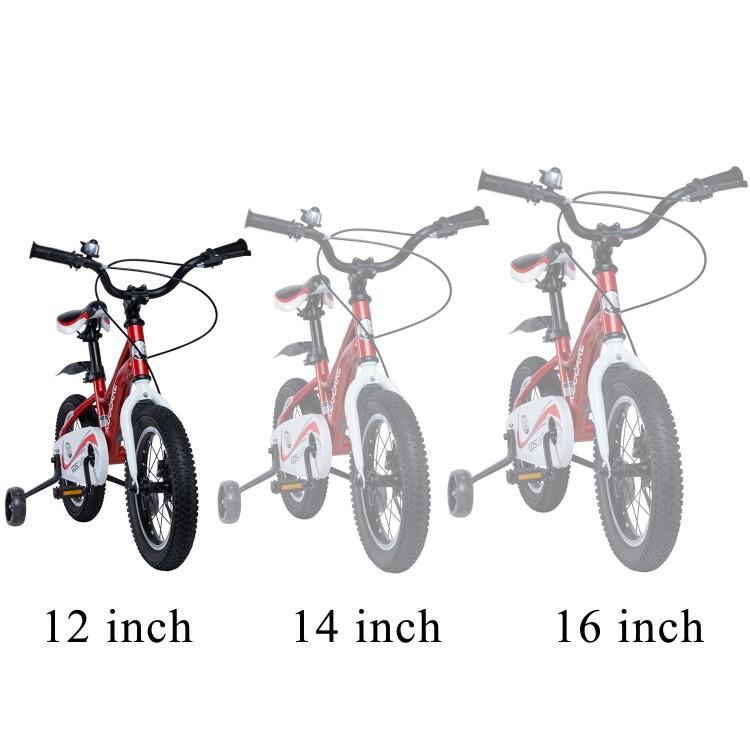 Bicicleta pentru copii 2-4 ani HappyCycles KidsCare, roti 12 inch, rosu