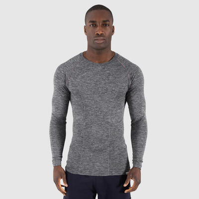 Herren Longsleeve Hudson Anthrazit Melange