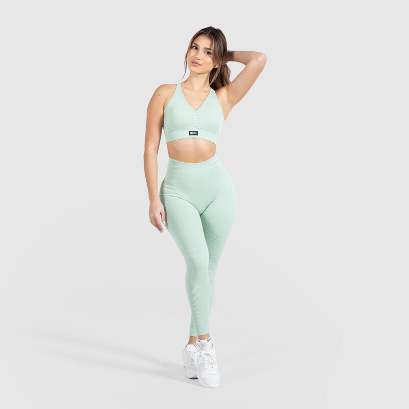 Damen Sport BH Amaze Scrunch Grün Melange für Sport & Freizeit