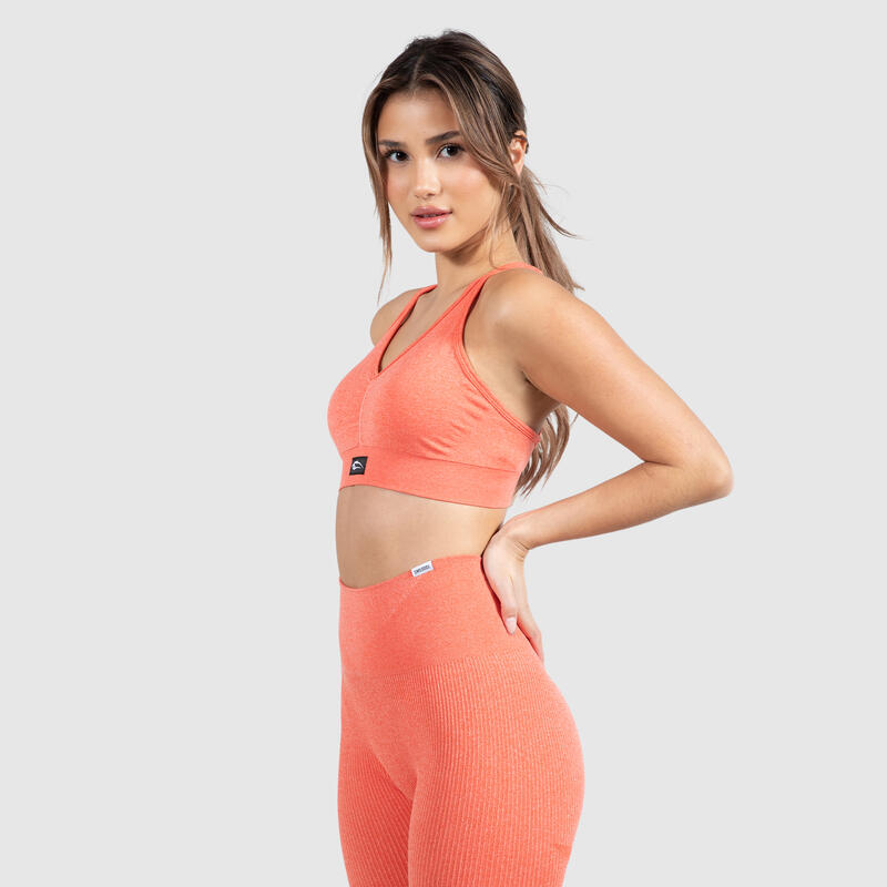 Damen Sport BH Amaze Scrunch Orange Melange für Sport & Freizeit