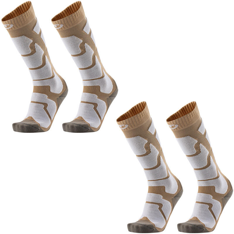 Therm-ic - Chaussette De Ski Douce Et Isolante Pour Femme. Lot De 2 Paires - Ski Insulation - Chaussettes - Gris - 35/38 - Decathlon