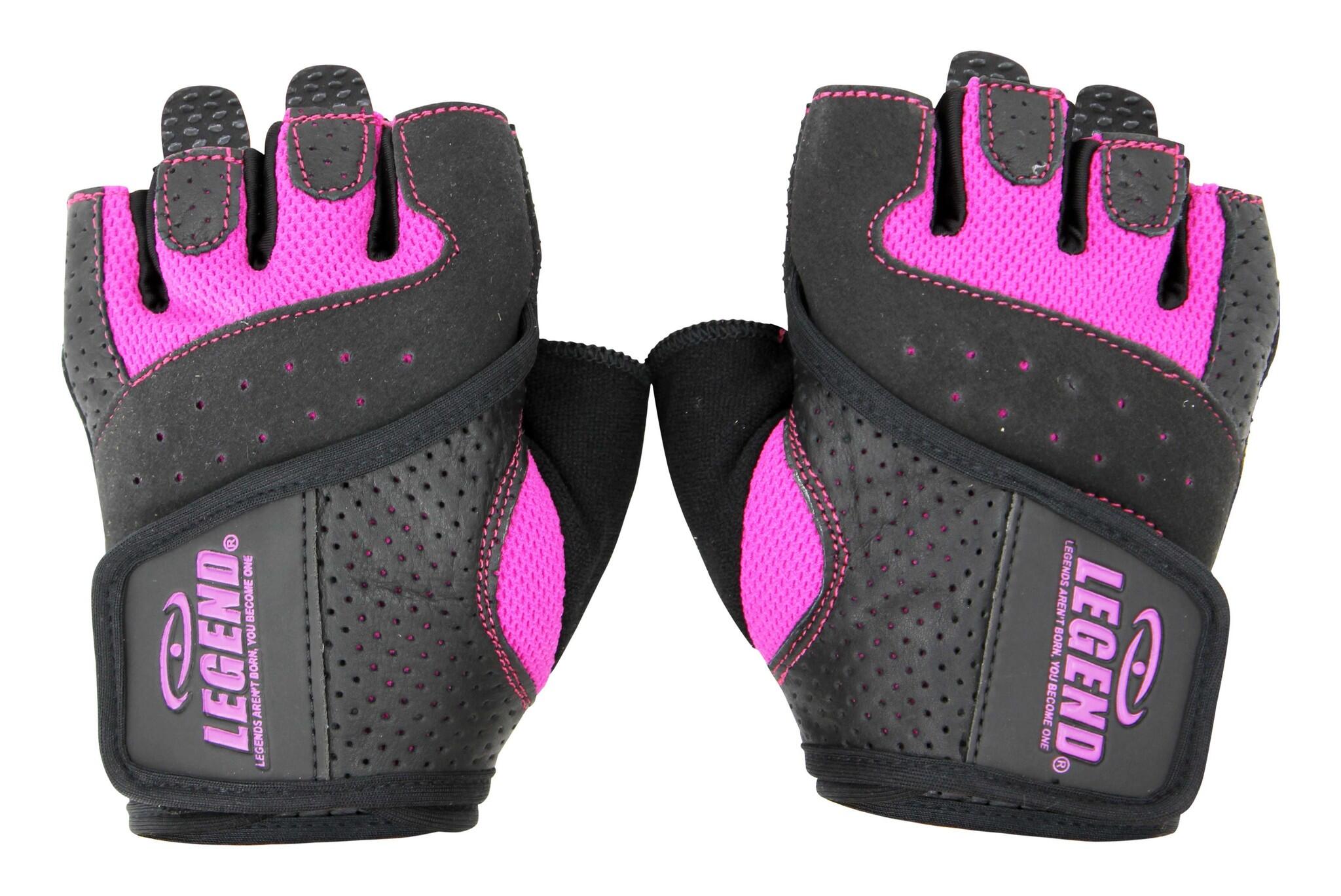 Dames Fitness Handschoenen Leder Special Edition Pink 3/5