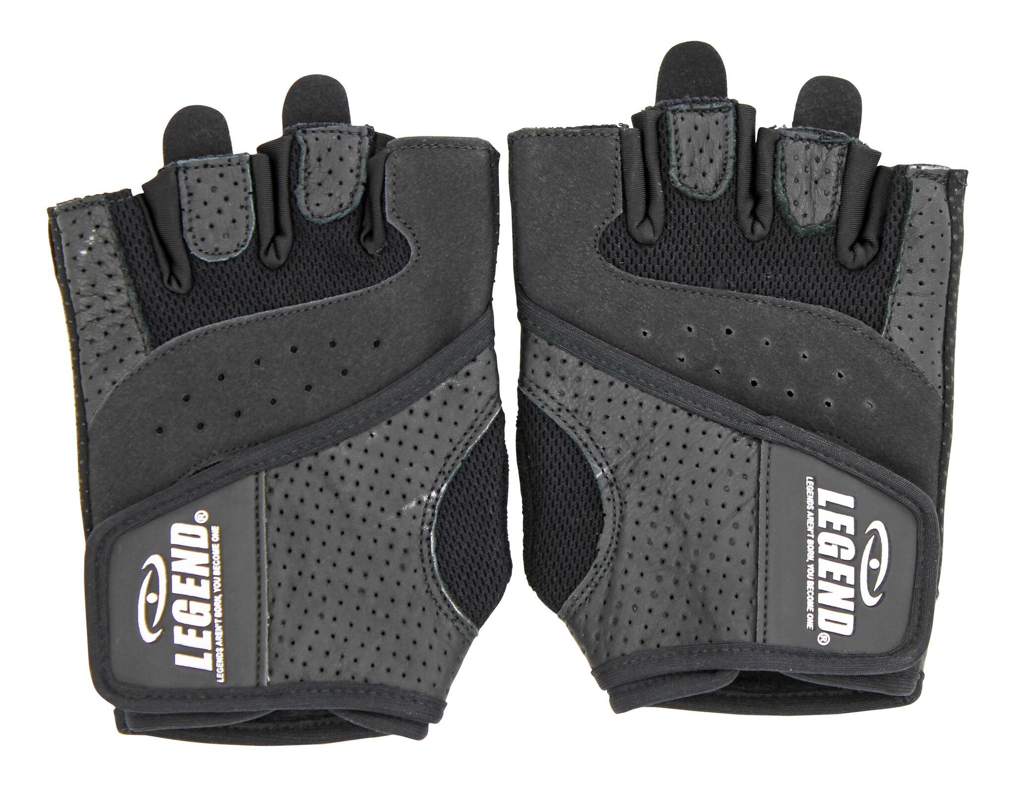 Leren Fitness Handschoenen Leder Special Edition Black 5/5