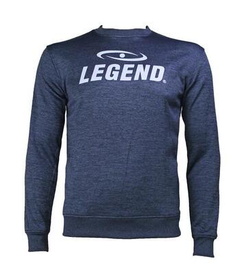 Trui/sweater dames/heren slimfit design legend navy blauw fitness en hardlopen