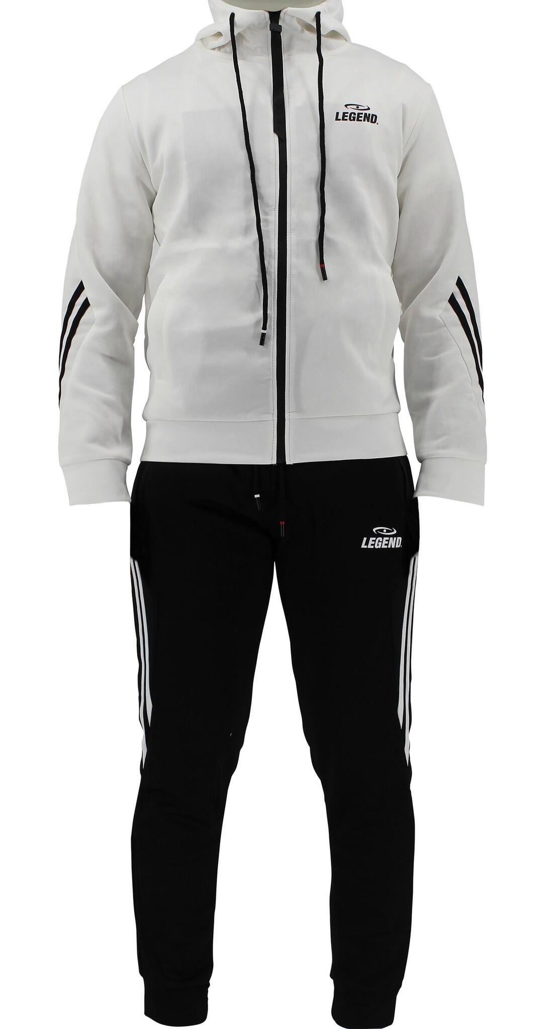 LEGEND SPORTS Trainingspak Heren/Dames Wit Legend Fitness en Hardlopen