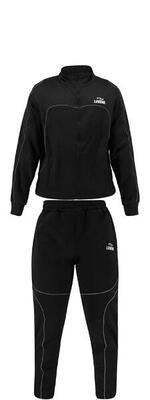 Trainingspak dames/heren reflect zwart fitness en hardlopen