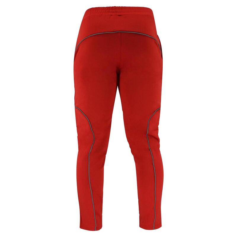 Pantalon d'entraînement femmes/hommes reflètent rouge