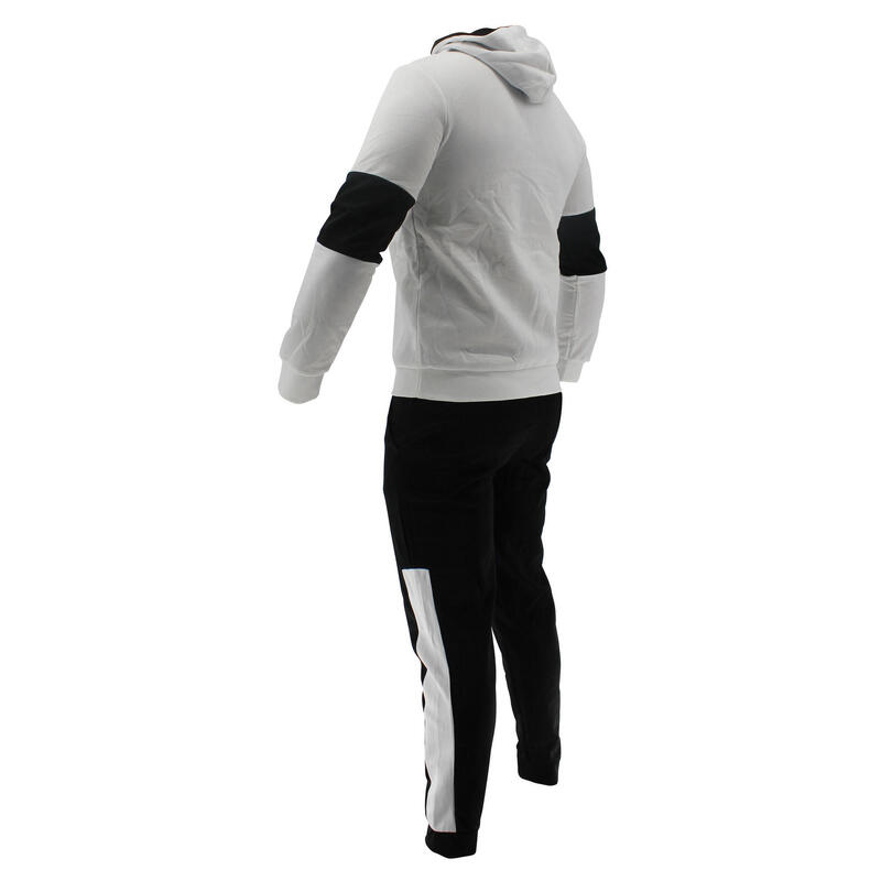 Jogging Fonctionnel Homme/Femme Blanc & Noir Polyester