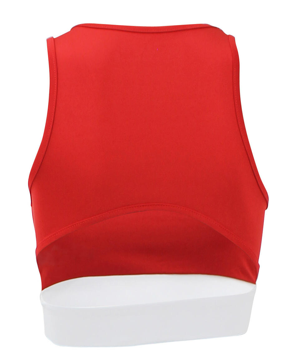 Dames Sport-BH  Red White Stripe 2/4