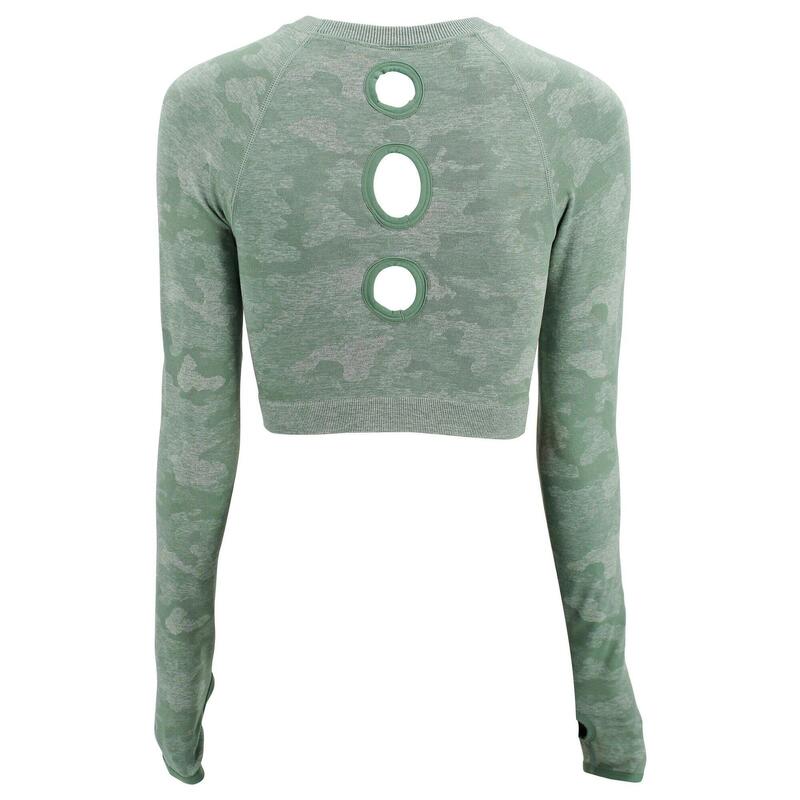 Dames Sport-Top Camo Green