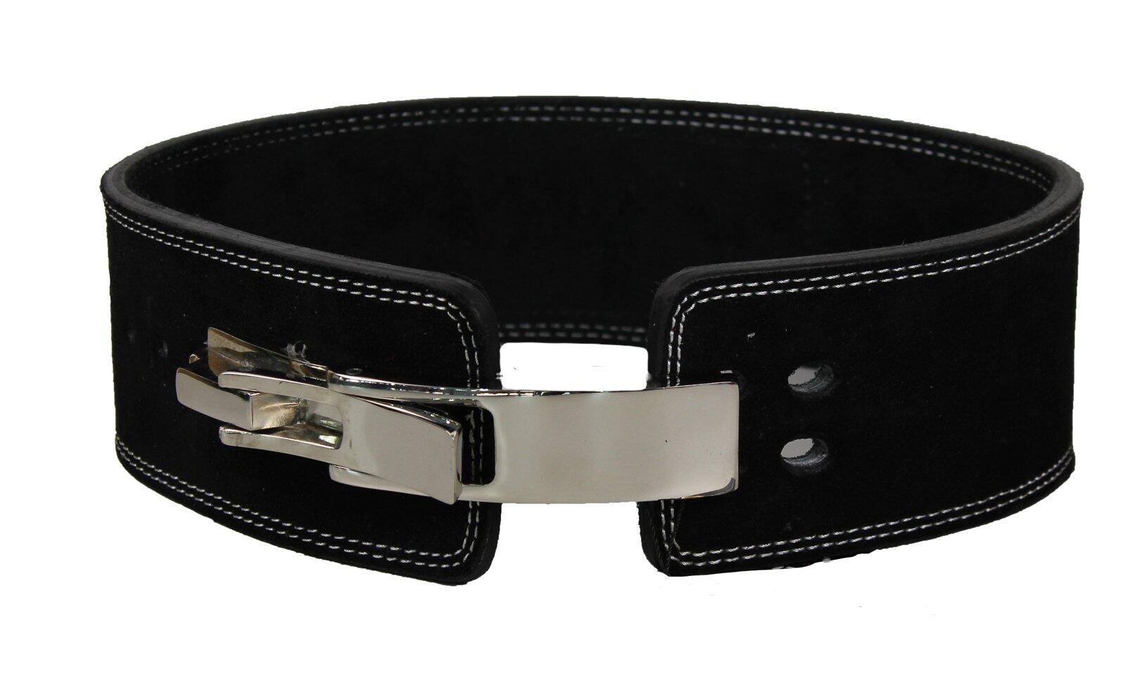 PowerLifting Belt Lever Heren/Dames Zwart Leer 5/5