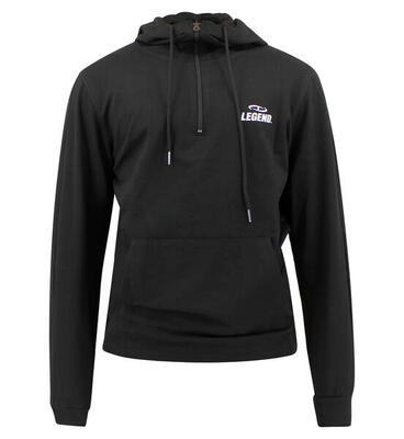 Hoodie dames/heren fashionable zwart fitness en hardlopen