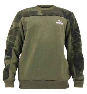 Trui/sweater dames/heren army camo fleece fitness en hardlopen