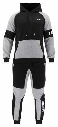 Ensemble Jogging Homme/Femme Légende Noir/Gris