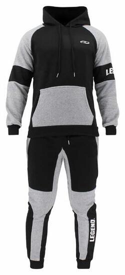 Ensemble Jogging Homme/Femme Légende Noir/Gris