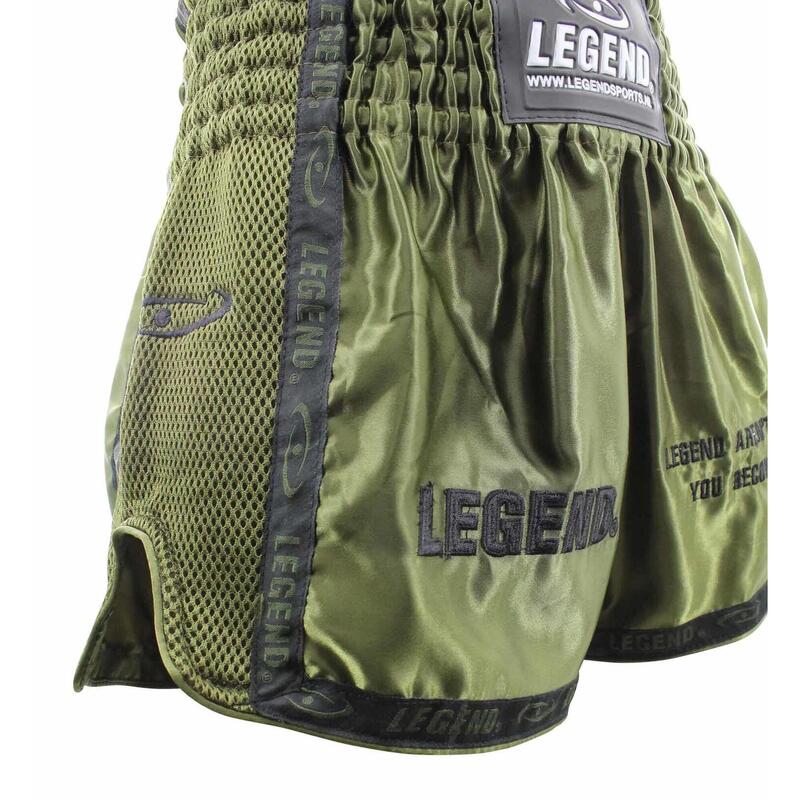 Kickboxing Shorts Vert Armée Enfants/Adultes