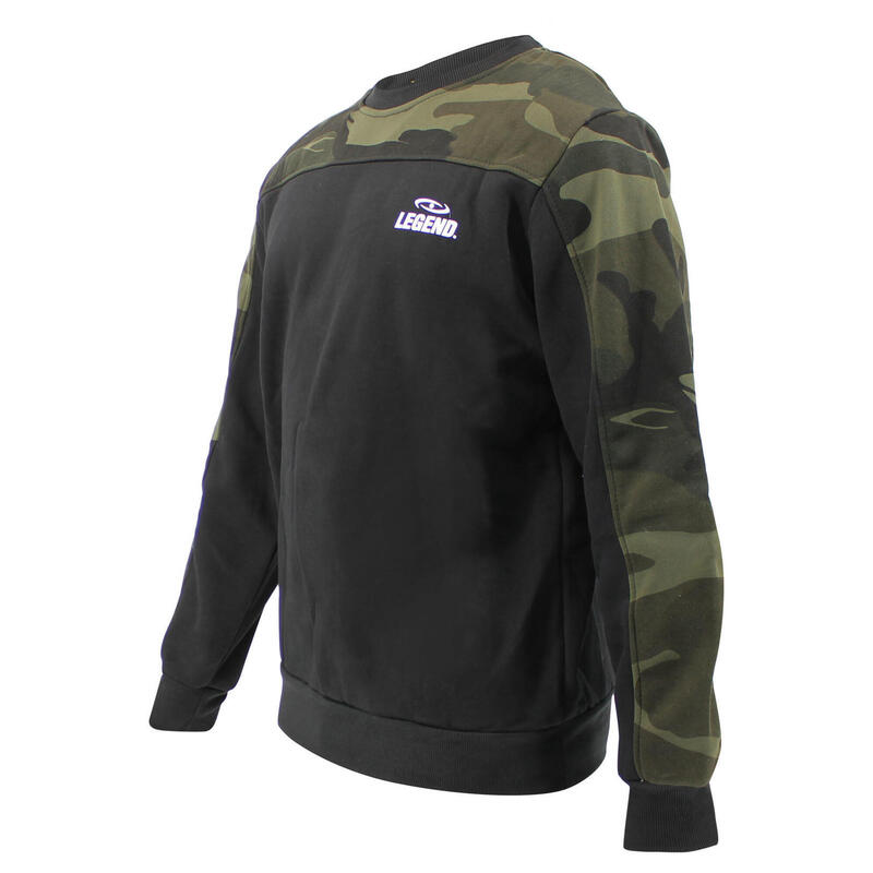 Pull/pull femme/homme Black Camo fleece