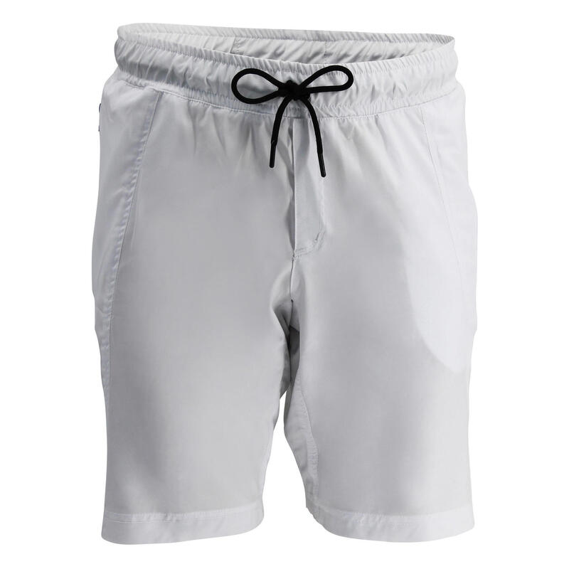 Korte broek/short Legend met rits vakken mat Wit Fitness en Hardlopen