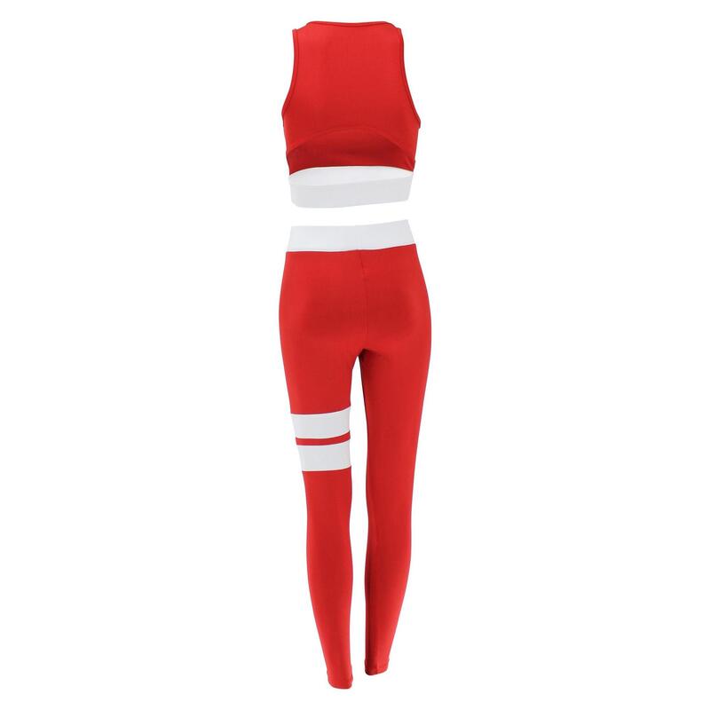Sportlegging Red White Stripe - Verschillende kleuren en maten - Gemaakt van