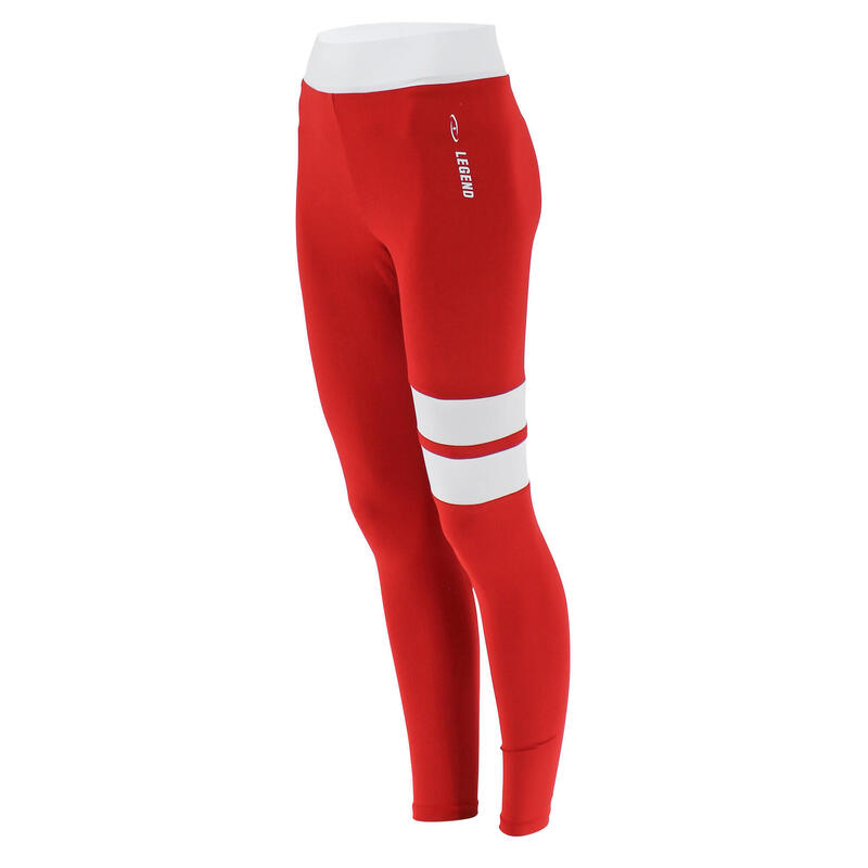 Sportlegging Red White Stripe