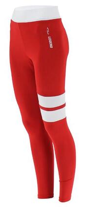 Legging de sport Rayure Blanche Rouge