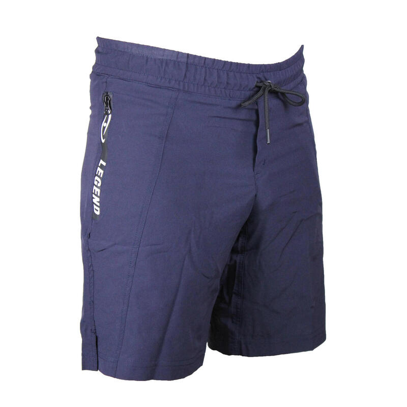Pantalon court / short Legend avec poches zippées Bleu marine