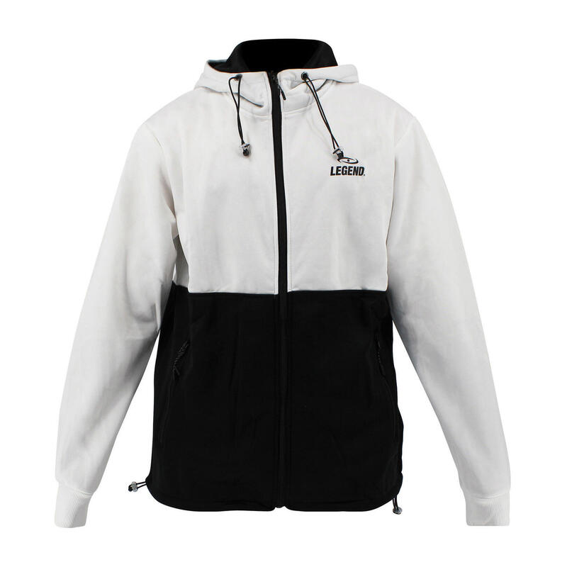 Sport Jas Zwart/Wit Fleece