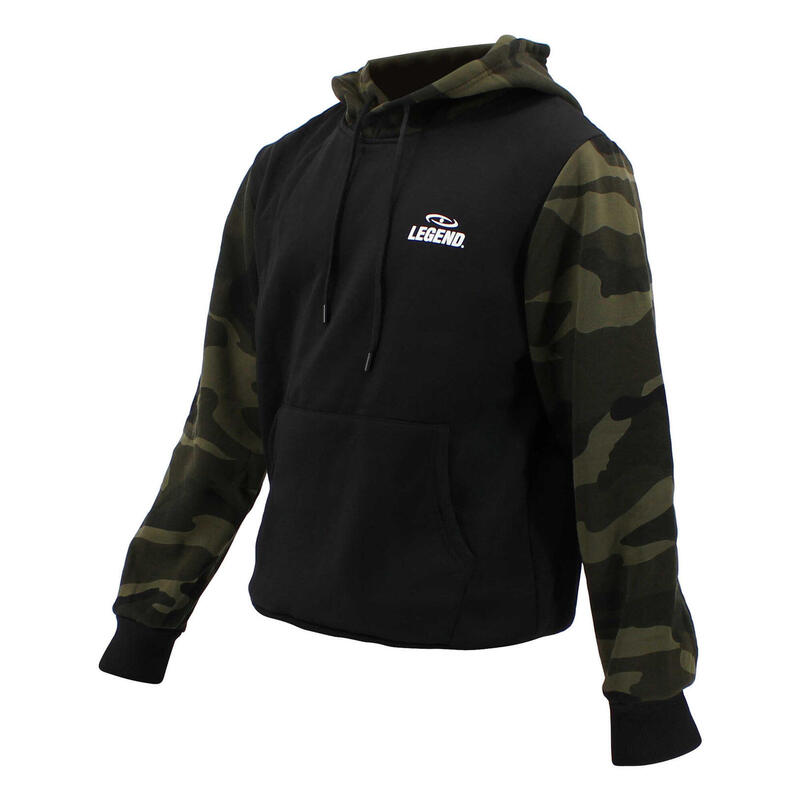 Hoodie dames/heren  Zwart Camo fleece Fitness en Hardlopen