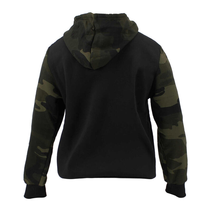 Hoodie dames/heren  Zwart Camo fleece Fitness en Hardlopen