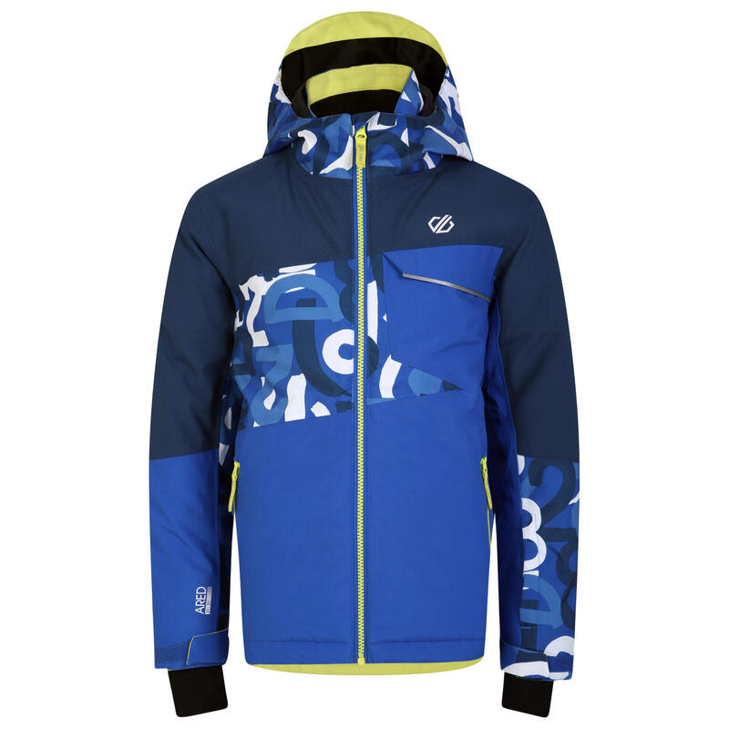 VESTE DE SKI ENFANT WARM REVERSE 100 CORAIL ET BLEUE - Decathlon