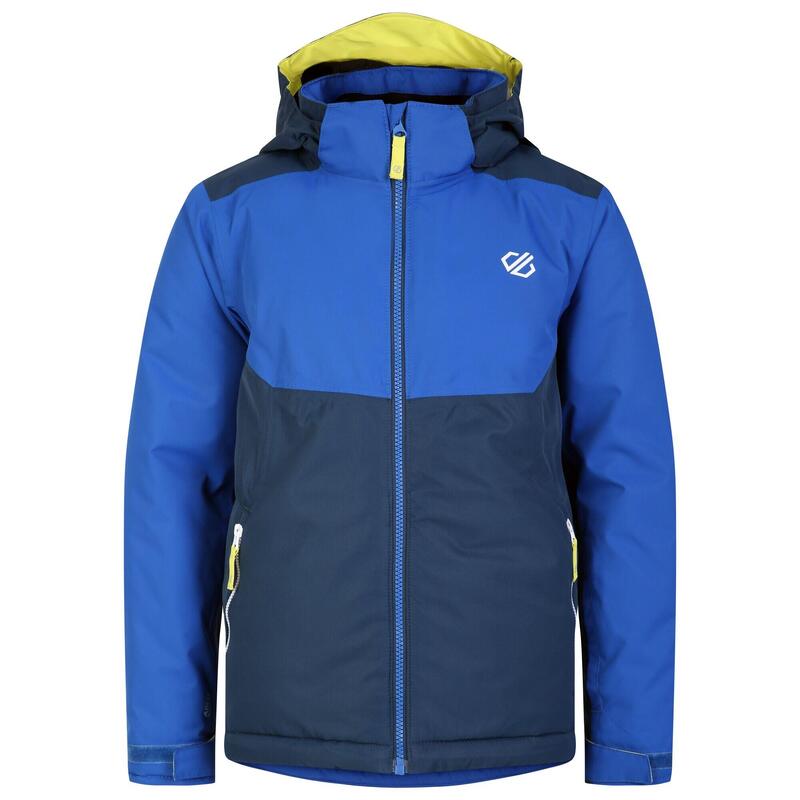 VESTE DE SKI ENFANT WARM REVERSE 100 NOIRE ET JAUNE - Decathlon