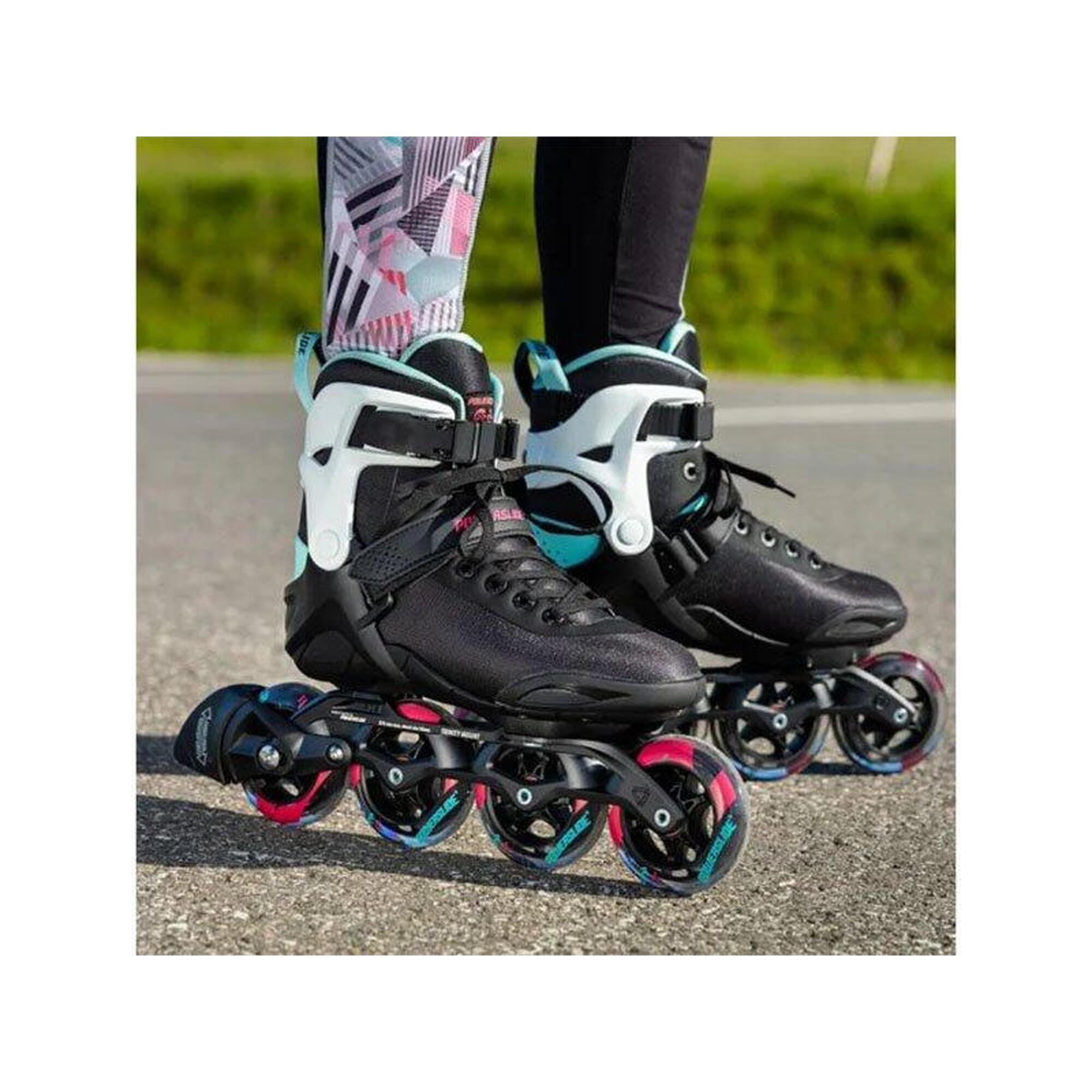 inline skates Radon Teal 90 softboot 83A zwart mt 41