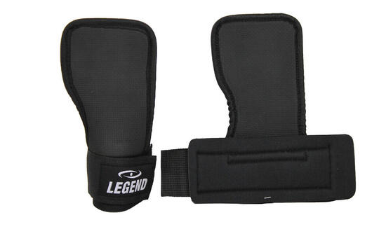 Fitness Handschoenen FlapGrip Heren/Dames Zwart Katoen