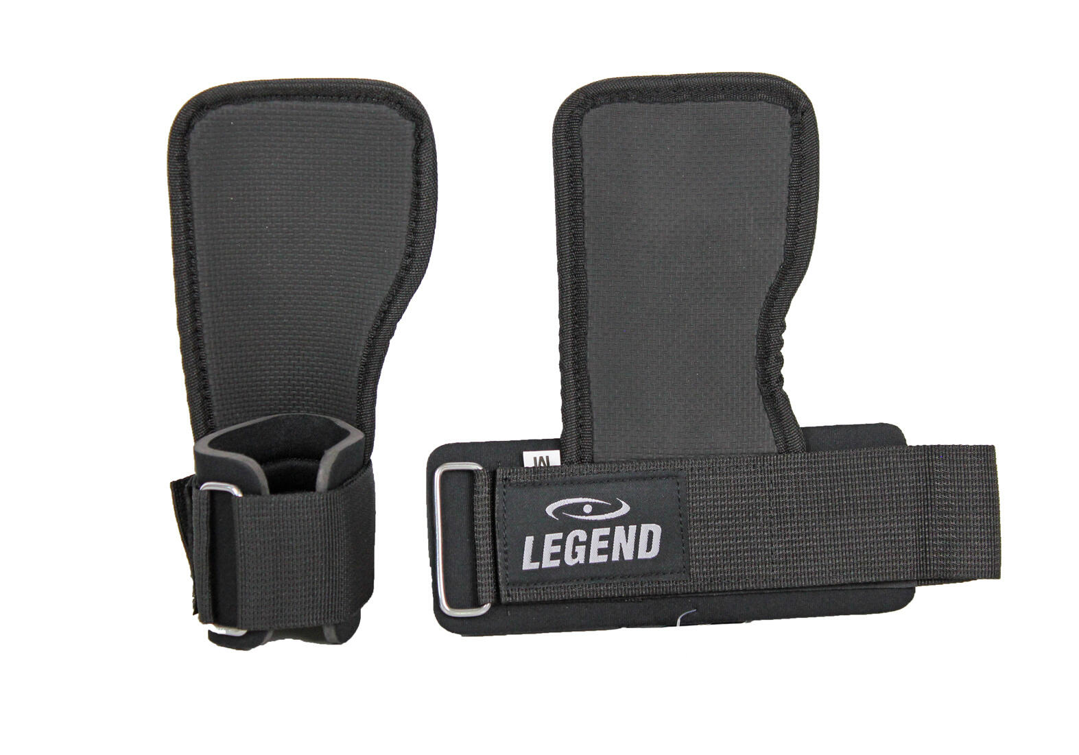 Fitness Handschoenen FlapGrip Heren/Dames Zwart Katoen 3/5