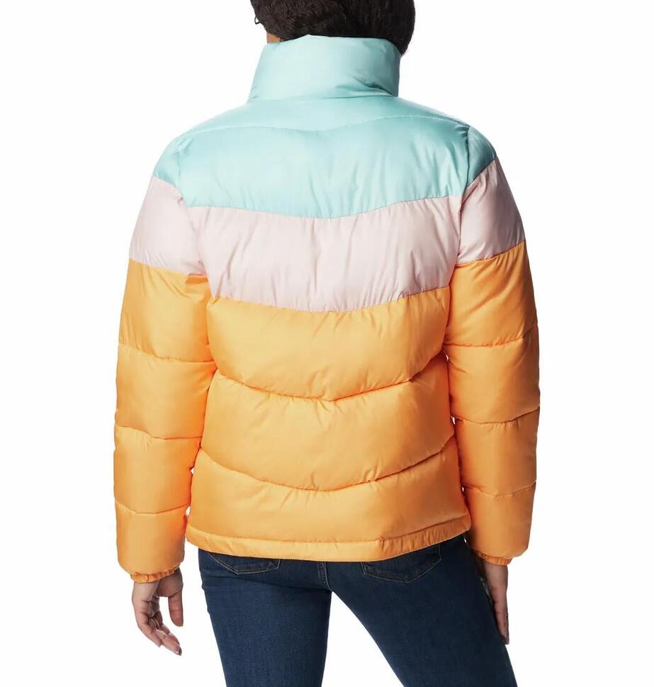 Kurtka Turystyczna Puchowa Damska Columbia Puffect Color Blocked Jacket
