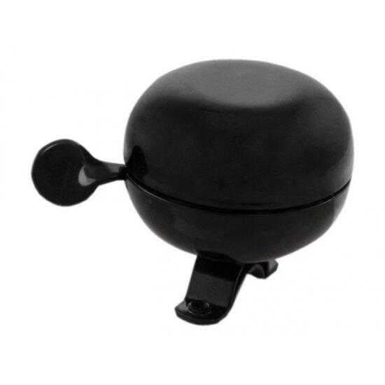 Dzwonek Rowerowy Ding Dong Merlot Czarny Ø80 Mm - Czarny Mat
