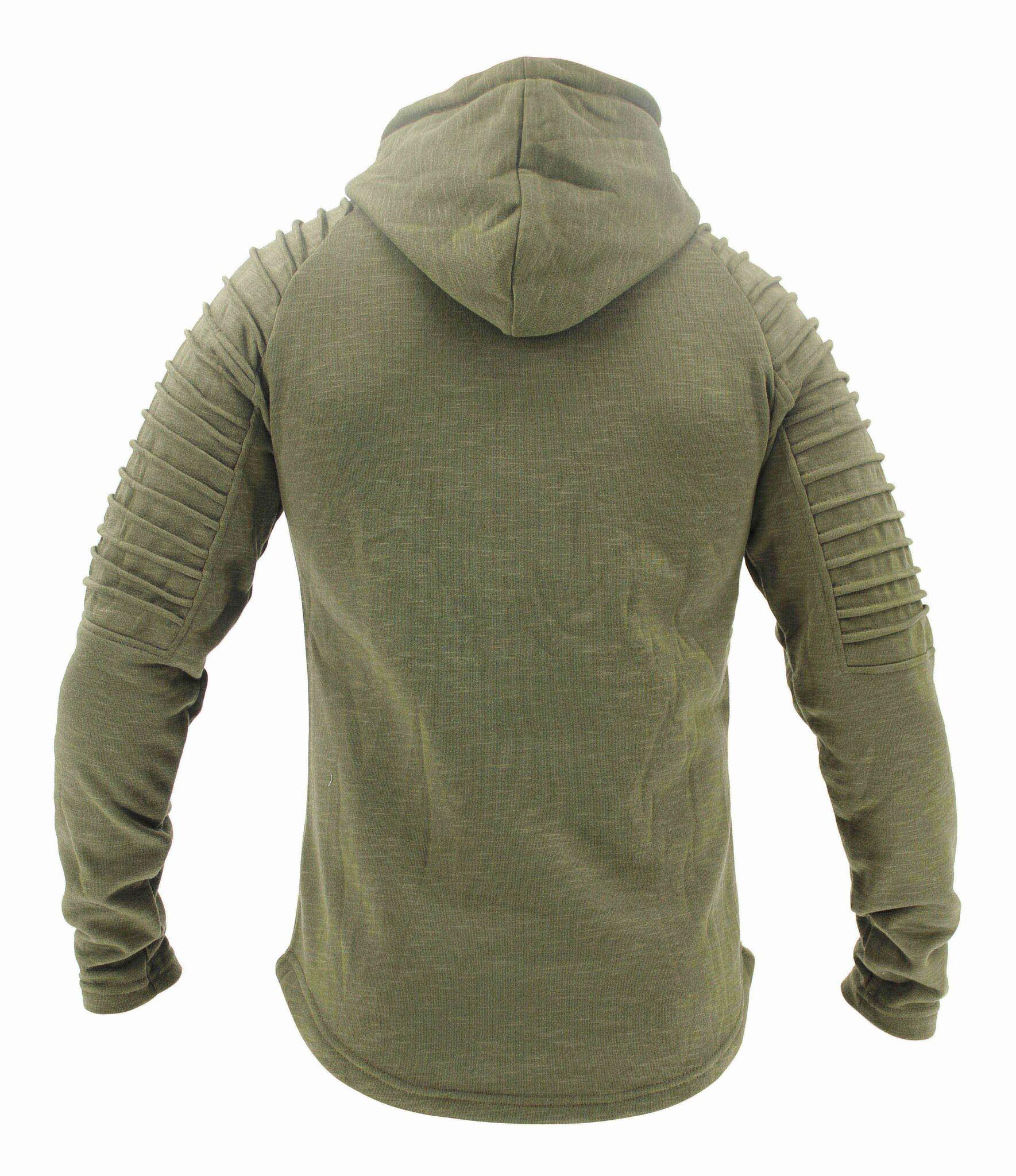 Hoodie Rib Sleeve Green Fitness en Hardlopen 5/5