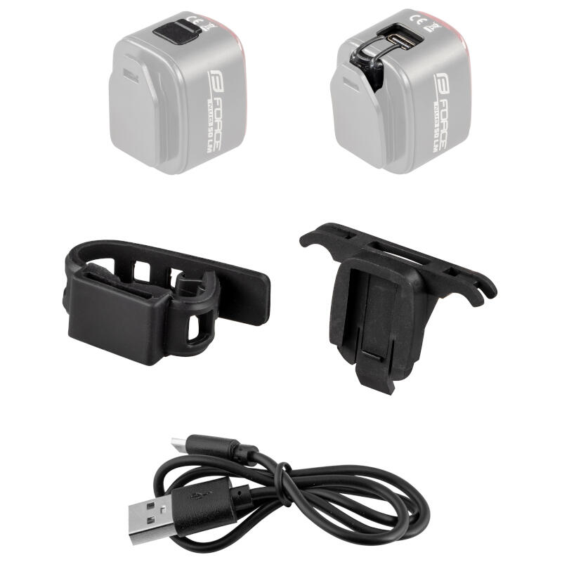 Lampka rowerowa tylna Force Flea Led Cob 70lm 2/6