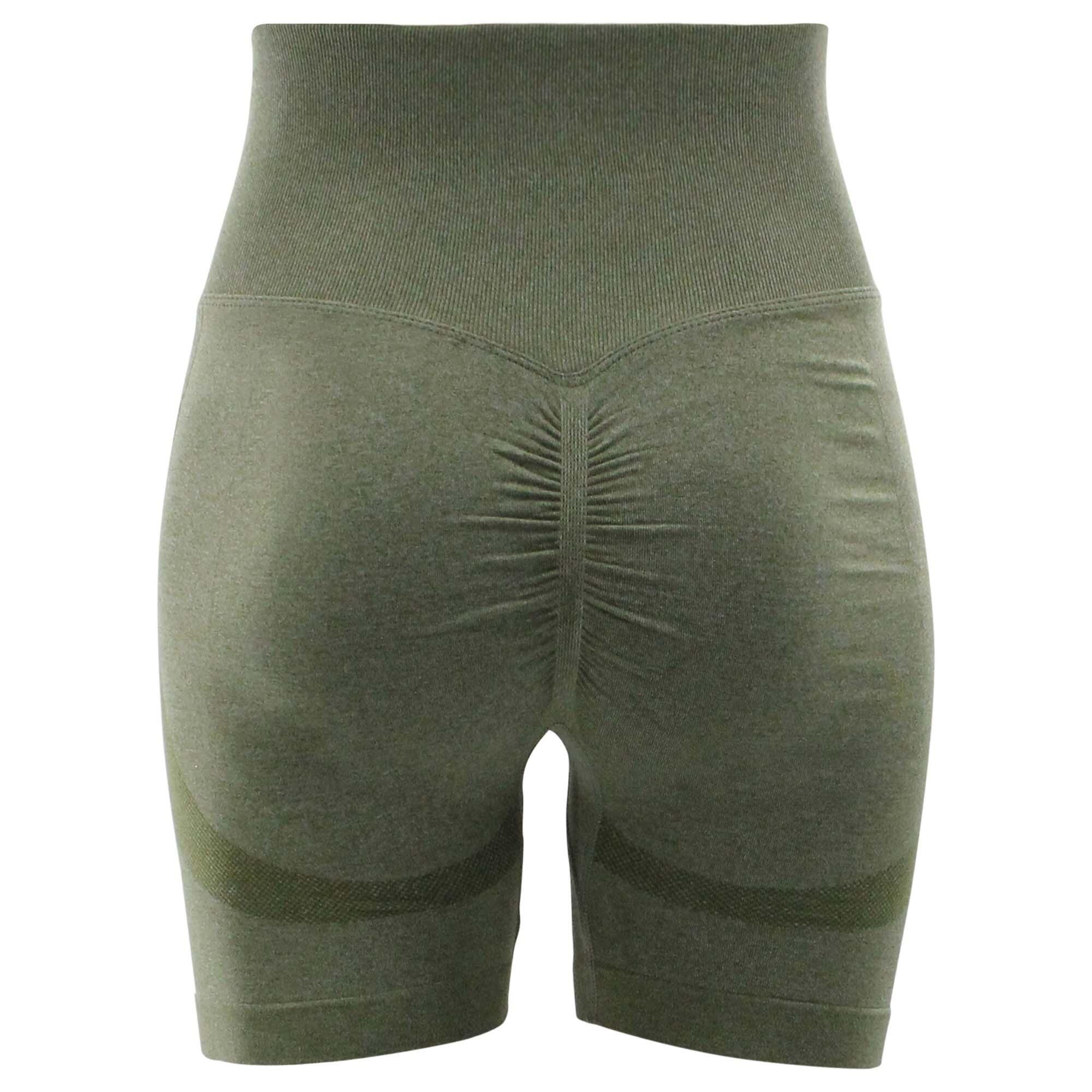 Korte Broek Dames PRO Olijf Groen 3/5