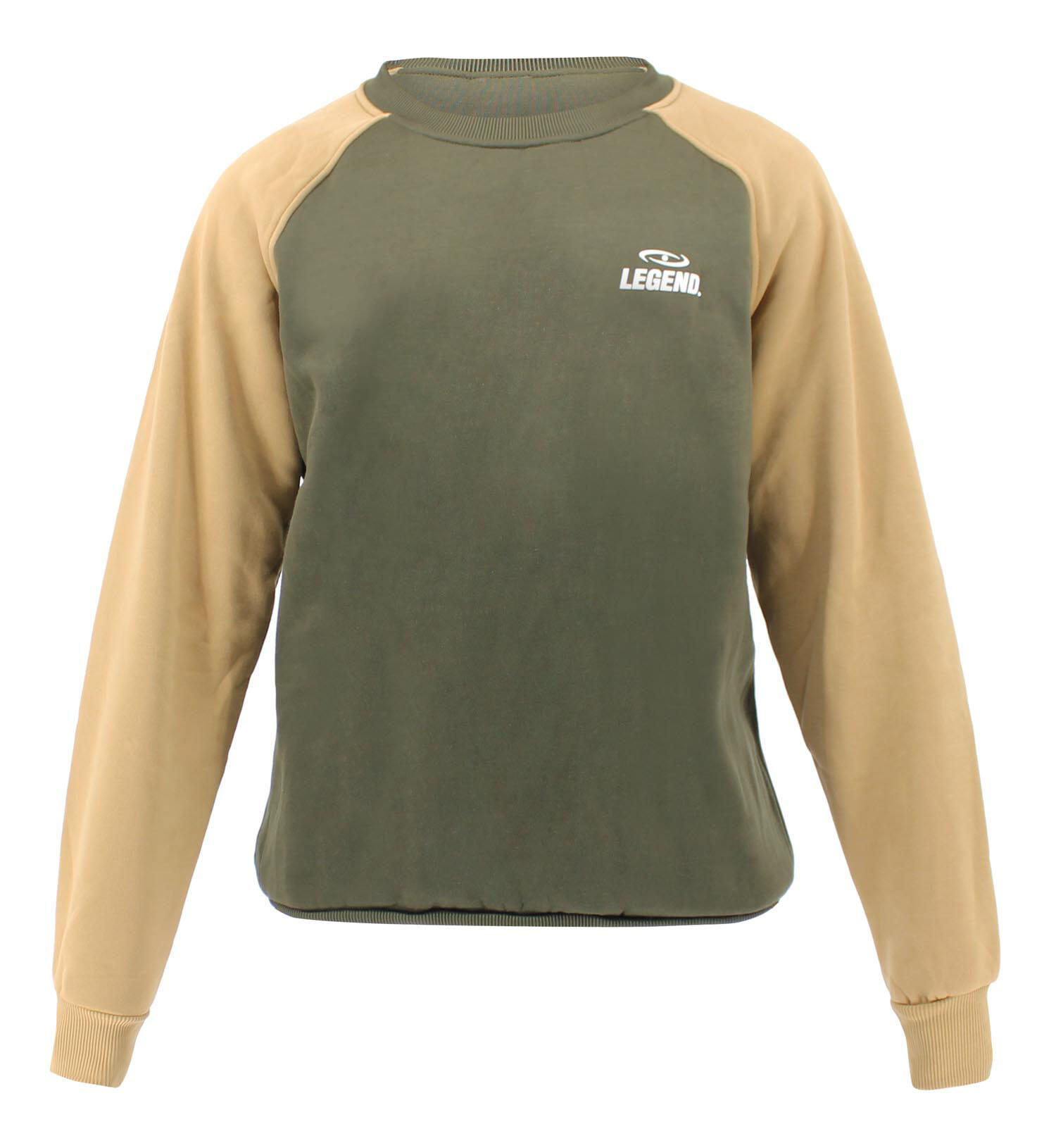 Trui sweater dames heren Groen Fleece Fitness en Hardlopen