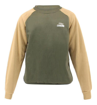 Trui/sweater dames/heren Groen Fleece Fitness en Hardlopen