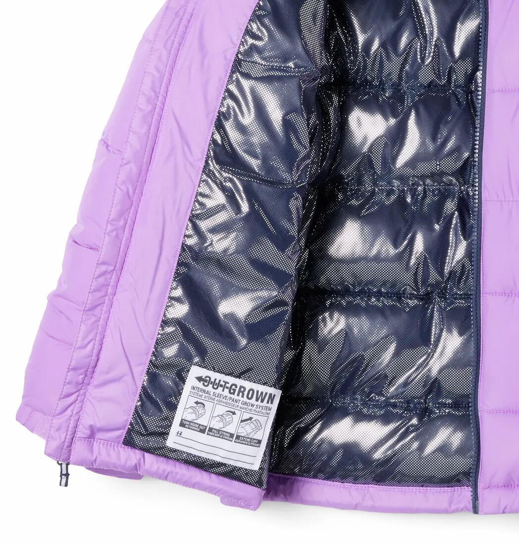Kurtka Turystyczna Puchowa Dziecięca Columbia Pike Lake II Hooded Jacket 3/4